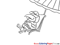 Raven Children Coloring Pages free