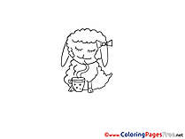 Sheep printable Coloring Pages for free