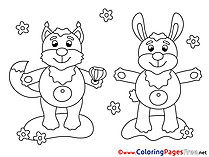 Squirrel free printable Coloring Sheets