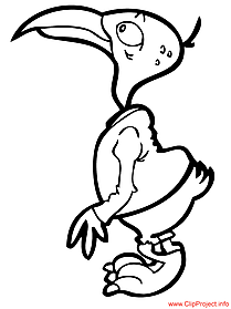 Vulture cartoon coloring page free