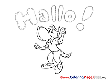 Wolf Kids free Coloring Page