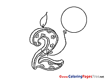 Anniversary coloring pages