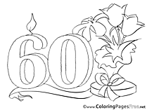 Bluebell 60 Years printable Coloring Pages Birthday