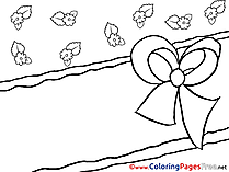 Card Invitation Colouring Page Birthday free