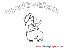 Chipmunk Coloring Pages Birthday