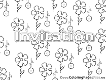 Colouring Page Birthday free