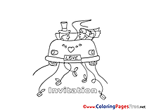 Couple Birthday Coloring Pages download