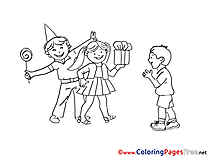 Download Birthday Coloring Pages