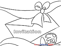 Envelope download Birthday Coloring Pages