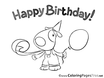 Happy Birthday free Coloring Pages