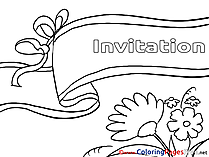 Invitation printable Birthday Coloring Sheets