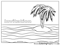 Island free Birthday Coloring Sheets