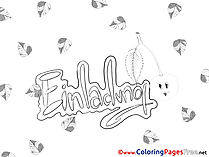 Leaves Birthday Coloring Pages download