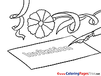 Letter download Birthday Coloring Pages