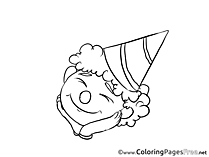 Party printable Coloring Pages Birthday