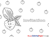 Raspberry Coloring Pages Birthday