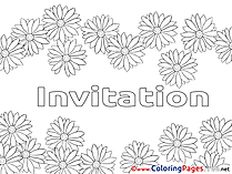 Spring Colouring Page Birthday free