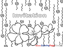 Summer for Kids Birthday Colouring Page