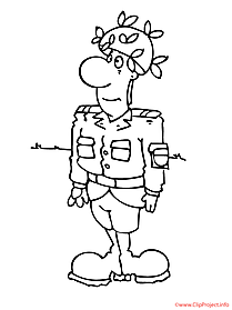 Soldier coloring sheet