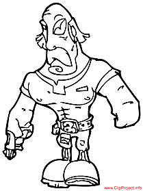 Warrior coloring page for free