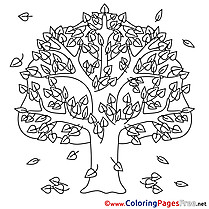 Autumn coloring pages