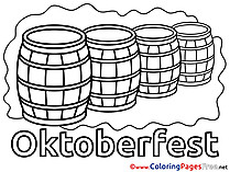 Beer Barrels printable Coloring Pages for free