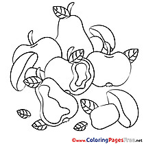 Fruits Children Coloring Pages free