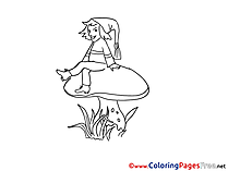 Gnome Coloring Sheets download free