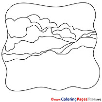 Hills free printable Coloring Sheets