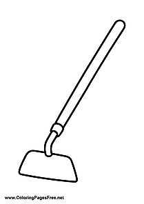 Leaf Rake Coloring Page