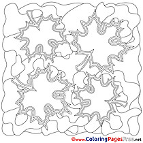 Maple Leaves download printable Coloring Pages