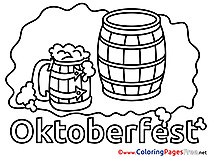 Mug Beer free printable Coloring Sheets