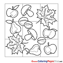 Picture Autumn download printable Coloring Pages