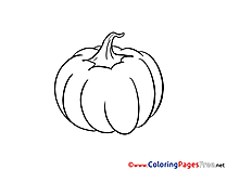 Pumpkin Children Coloring Pages free