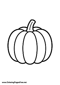 Pumpkin Coloring Page PDF Download