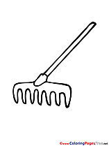 Rake download printable Coloring Pages