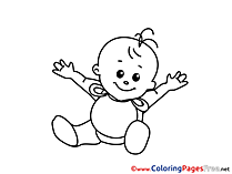 Baby free printable Coloring Sheets