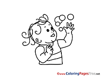 Bubbles Kids download Coloring Pages