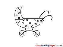 Buggy free printable Coloring Sheets