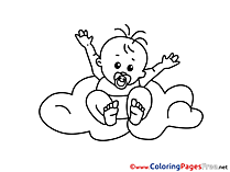 Cloud free printable Coloring Sheets