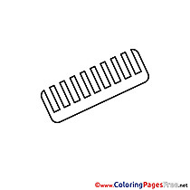 Comb Coloring Pages for free