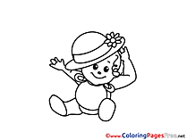 Hat Colouring Sheet download free