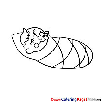 Napkins Kids free Coloring Page