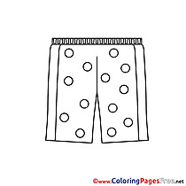 Pants for Children free Coloring Pages