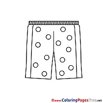 Pants for Children free Coloring Pages