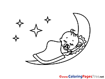 Sleep Children download Colouring Page