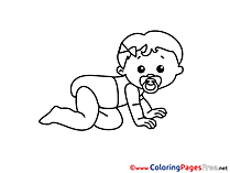 Soother Children Coloring Pages free