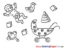 Toys Children Coloring Pages free