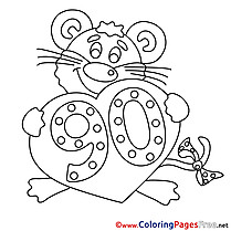 90 Years Coloring Sheets Happy Birthday free