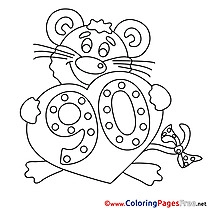 90 Years Coloring Sheets Happy Birthday free